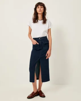 UPTOWN Denim Blue | Jupe | SESSÙN Site officiel 